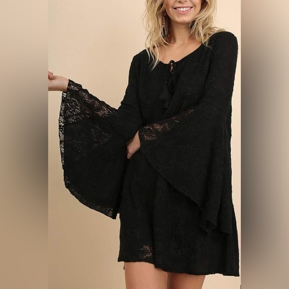 Umgee Dresses & Skirts - Umgee USA Women’s Black Lace Dress Small Gothic Grunge Renfair Lagen Whimsigoth